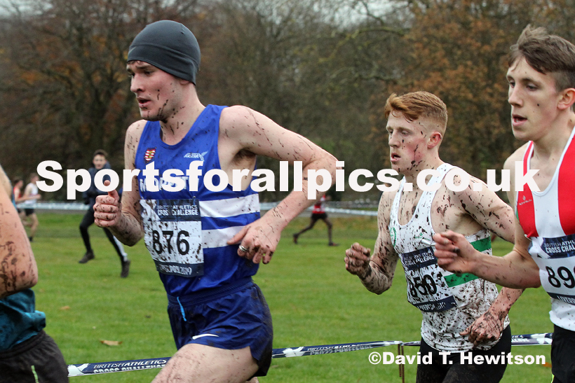 Mens under-20s, 2019 European Cross Country Trials and British Cross Challenge, Sefton Park, Liverpool.  Photo: David T. Hewitson/Sports for All Pics